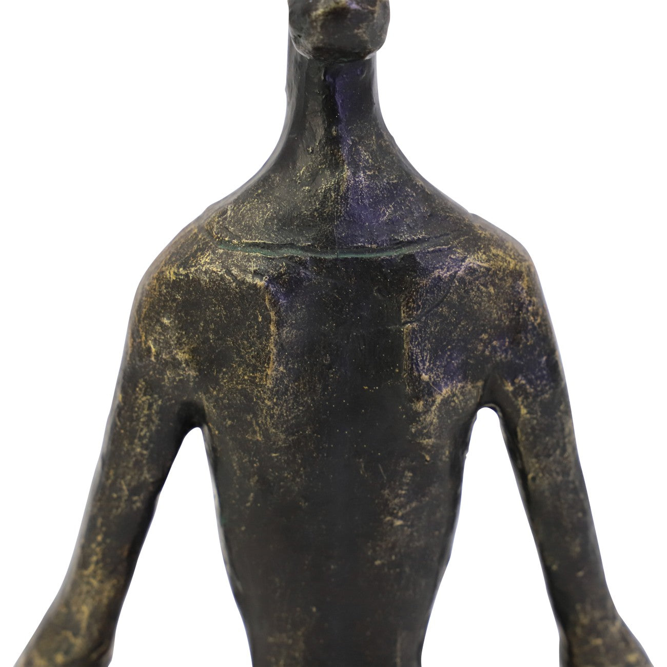 Antique Bronze Yoga Pose Sculpture